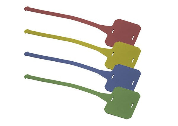 Metal Detectable Color-Coded Reusable Plastic ID Tags 25/pk