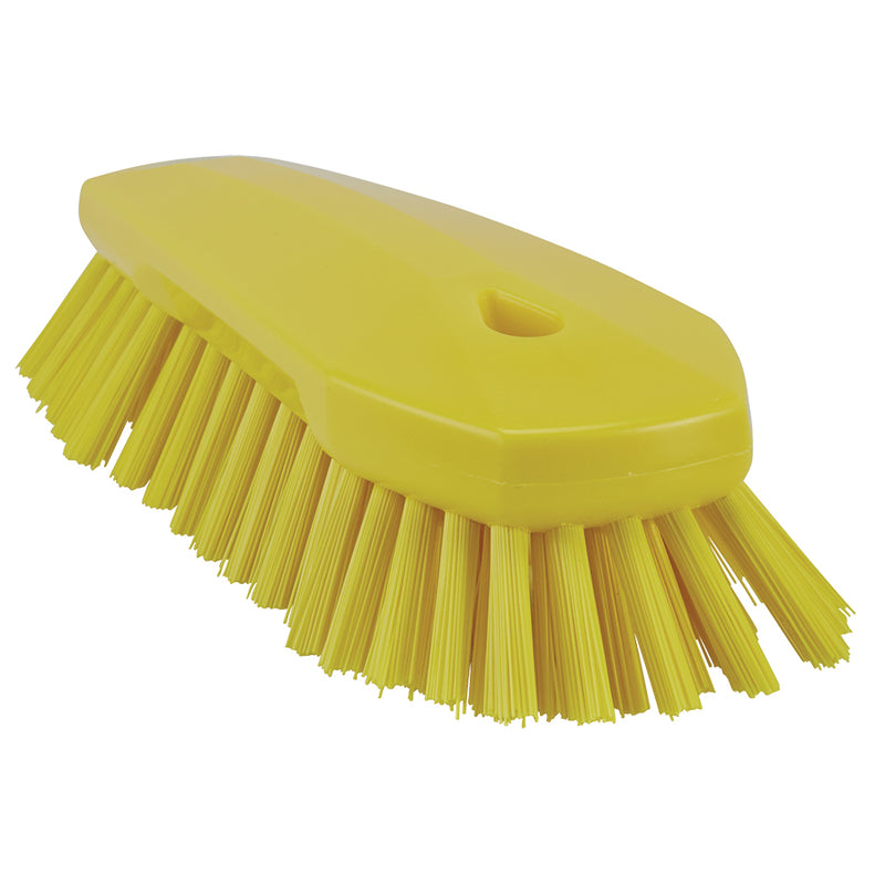 Large Hand Brush Flared Bristle Stiff Scrub