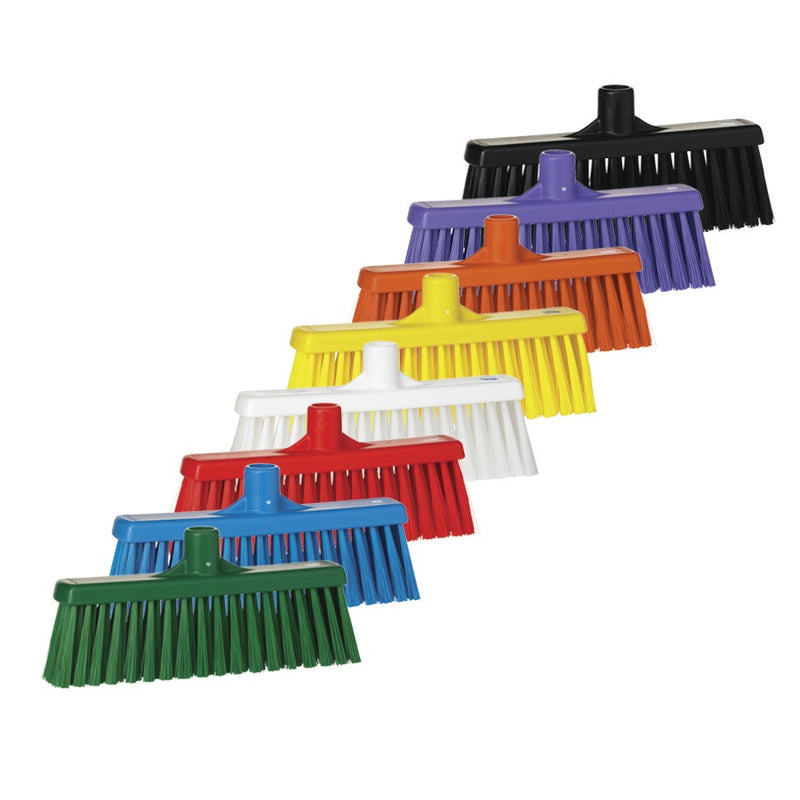 12" Straight Broom w/ 60" Color-Coded Alum Handle