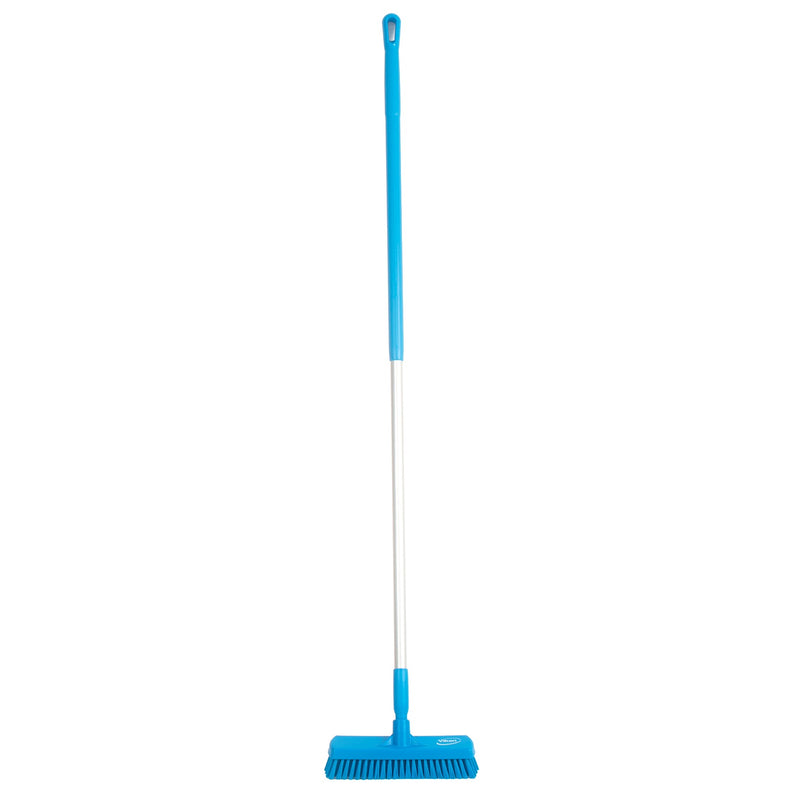 12" Floor Scrub Stiff w/ 60" Color-Coded Aluminum Handle