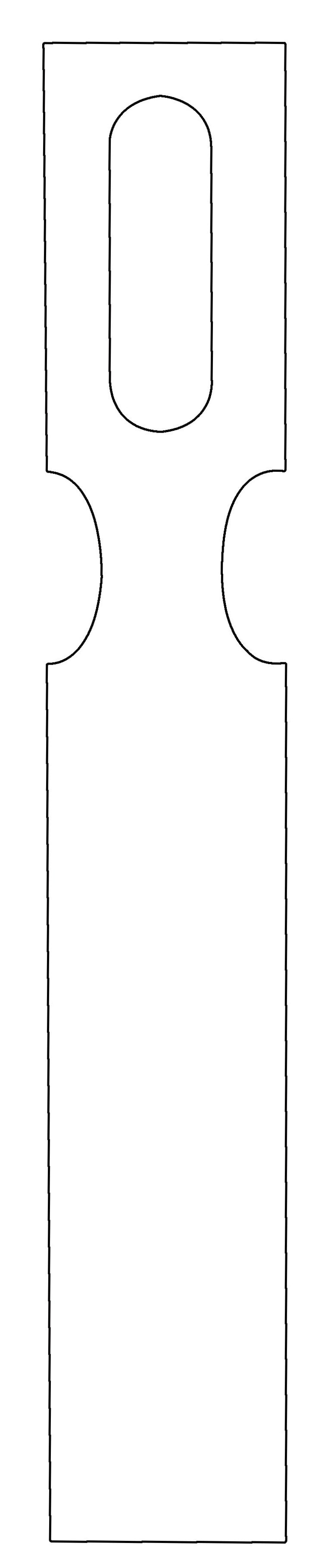 Metal Detectable Large Keyhole Tags - 1000/pk