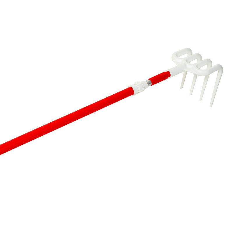 Hygienic Rake with Aluminum Extension Handle