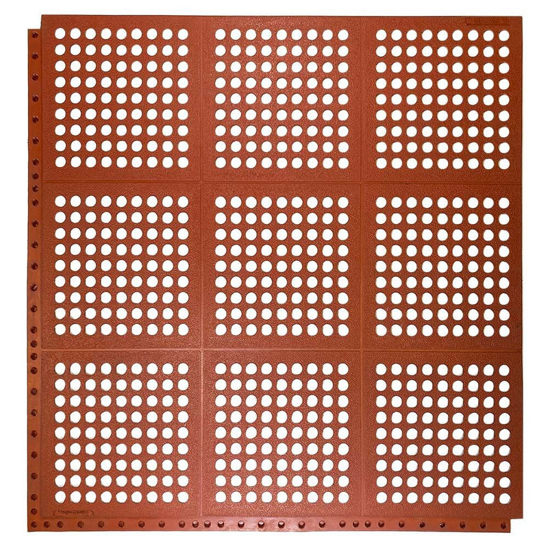24/Seven LockSafe Grade A Terracotta 3 x 3 FT Floor Mat