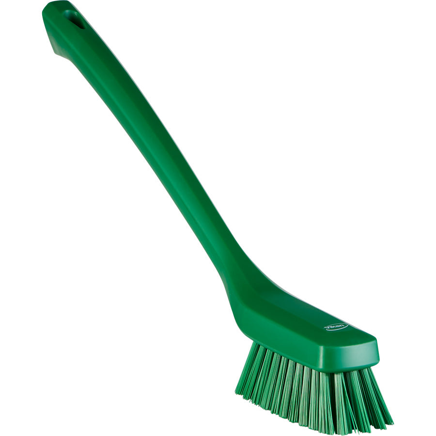 Vikan 4185 Narrow Head Long Handle Stiff Cleaning Brush — Union