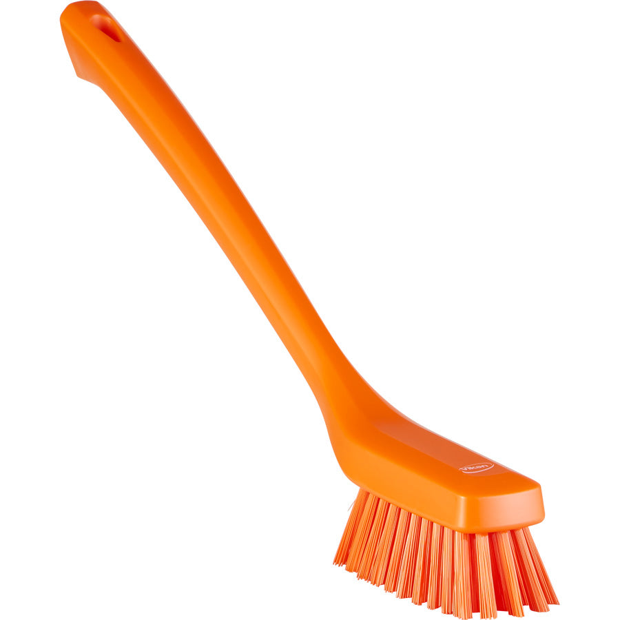 Vikan 4185 Narrow Head Long Handle Stiff Cleaning Brush — Union