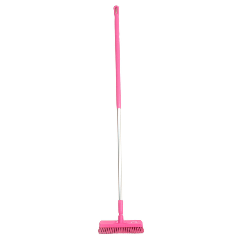 12" Floor Scrub Stiff w/ 60" Color-Coded Aluminum Handle