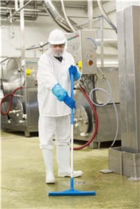 16" Single Blade Ultra Hygiene Squeegee w/ 51" Handle