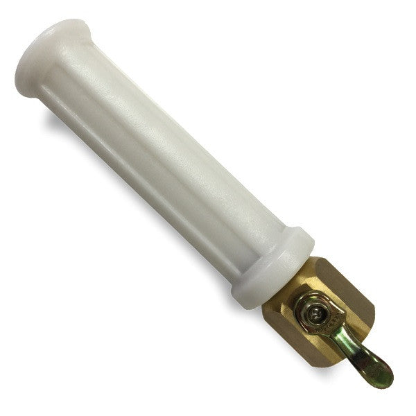 Straight Spray Wash-Down Nozzle with Brass On/Off Control