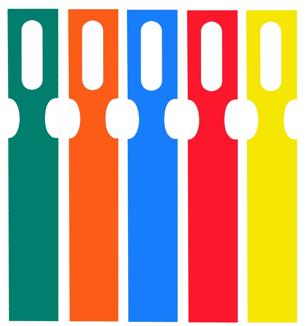 Metal Detectable Medium Disposable Color-Coded Keyhole Tags — Union ...