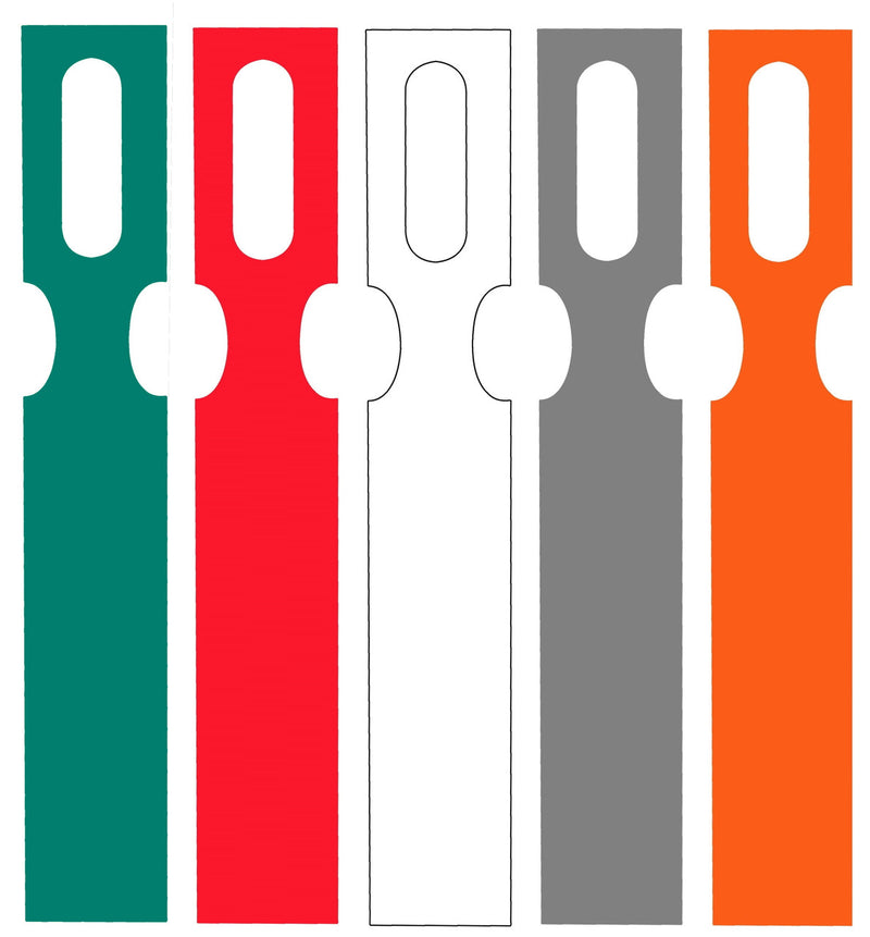 Metal Detectable Large Keyhole Tags - 1000/pk