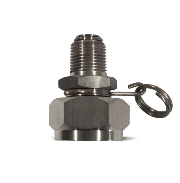 Stainless Steel Swivel Hose Adapter 3/4" FGHT x 3/8" MNPT