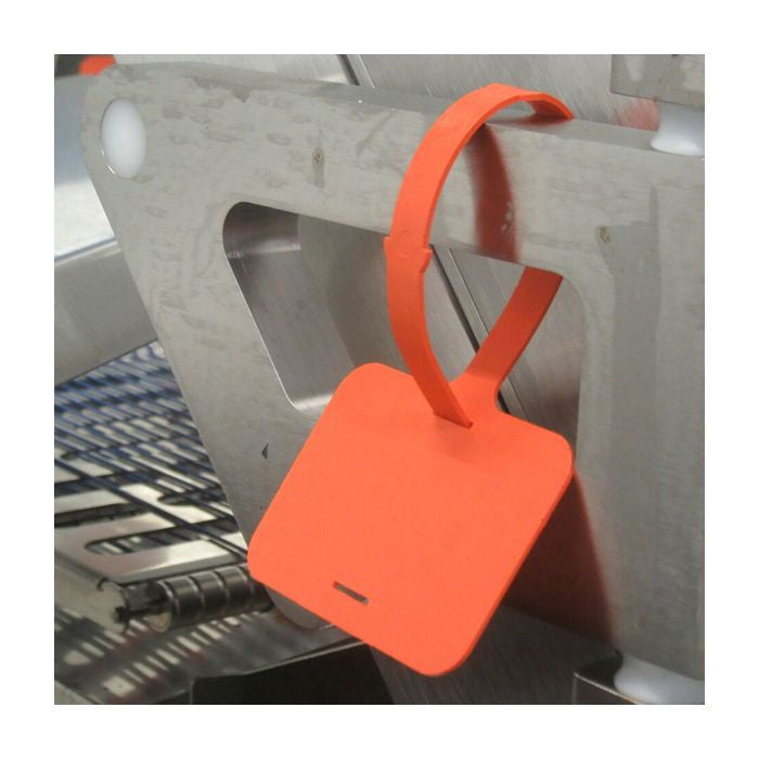 Metal Detectable Color-Coded Reusable Plastic ID Tags 25/pk