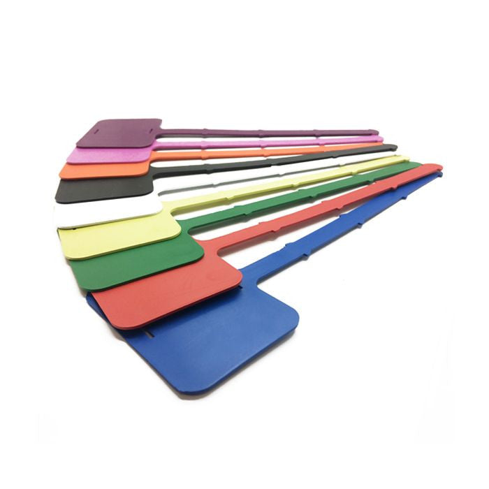 Metal Detectable Color-Coded Reusable Plastic ID Tags 25/pk